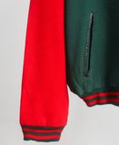  12.20.23 - VTG WOOL VARSITY JACKET - CASTROL RED WHITE GREEN COLLECTION 