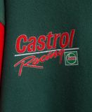  12.20.23 - VTG WOOL VARSITY JACKET - CASTROL RED WHITE GREEN COLLECTION 