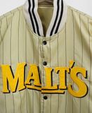  12.20.23 - VTG REVERSIBLE BASEBALL JACKET - MALT'S BEER 