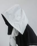  12.20.23 - VTG QUARTER ZIP WINDBREAKER SKI JACKET - WHITE COTT 