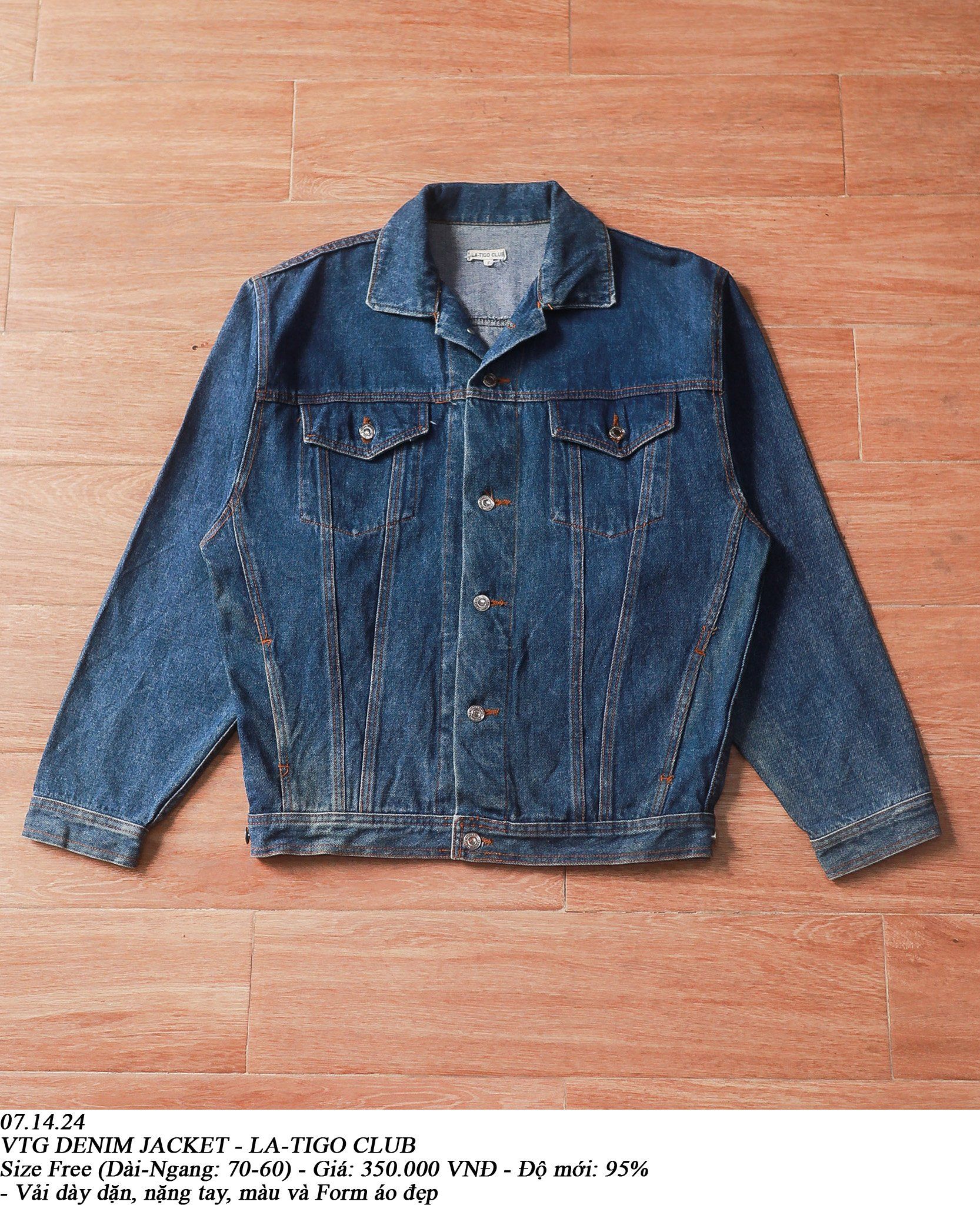  07.14.24 - VTG DENIM JACKET - LA-TIGO CLUB 