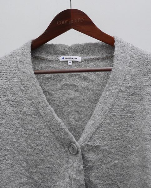  03.11.23 - VTG CROPPED KNIT CARDIGAN JACKET - GLOBAL WORK 