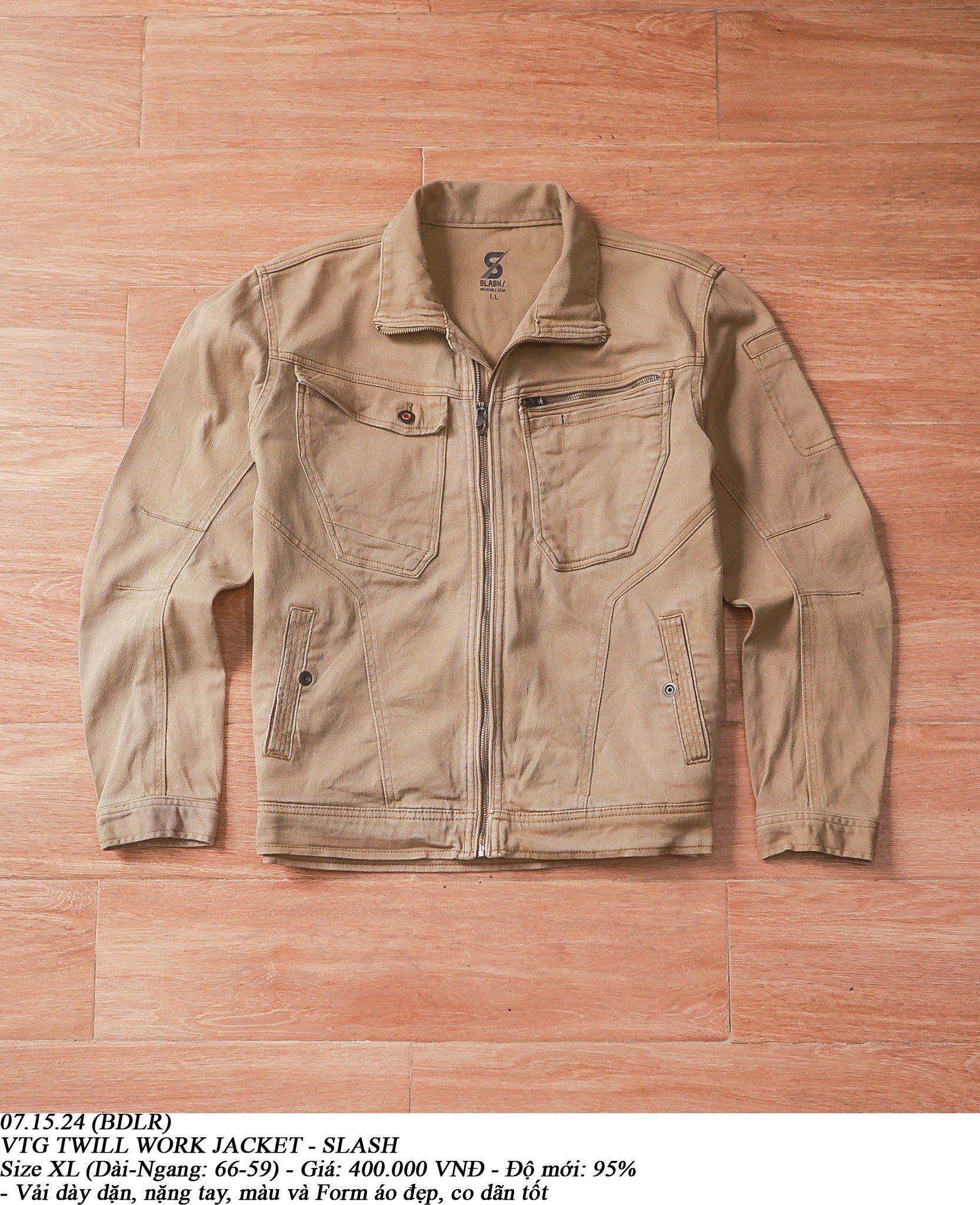  07.15.24 - VTG TWILL WORK JACKET - SLASH 