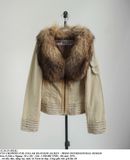  12.26.23 - VTG CROPPED FUR COLLAR BLOUSON JACKET - PRIDE INTERNATIONAL DESIGN 