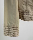  12.26.23 - VTG CROPPED FUR COLLAR BLOUSON JACKET - PRIDE INTERNATIONAL DESIGN 