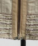  12.26.23 - VTG CROPPED FUR COLLAR BLOUSON JACKET - PRIDE INTERNATIONAL DESIGN 