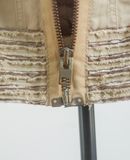  12.26.23 - VTG CROPPED FUR COLLAR BLOUSON JACKET - PRIDE INTERNATIONAL DESIGN 