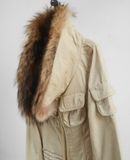  12.26.23 - VTG CROPPED FUR COLLAR BLOUSON JACKET - PRIDE INTERNATIONAL DESIGN 