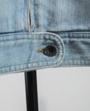  12.26.23 - VTG CROPPED DENIM RACING JACKET - & by P&D 