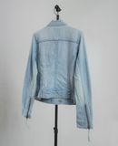  12.26.23 - VTG CROPPED DENIM RACING JACKET - & by P&D 