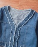  07.17.24 - VTG DENIM CARDIGAN JACKET 