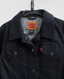  12.26.23 - VTG CROPPED WAXED DENIM JACKET - LEVI'S 