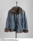  12.26.23 - VTG SHERPA LINED RACING DENIM JACKET - CCC 