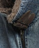  12.26.23 - VTG SHERPA LINED RACING DENIM JACKET - CCC 