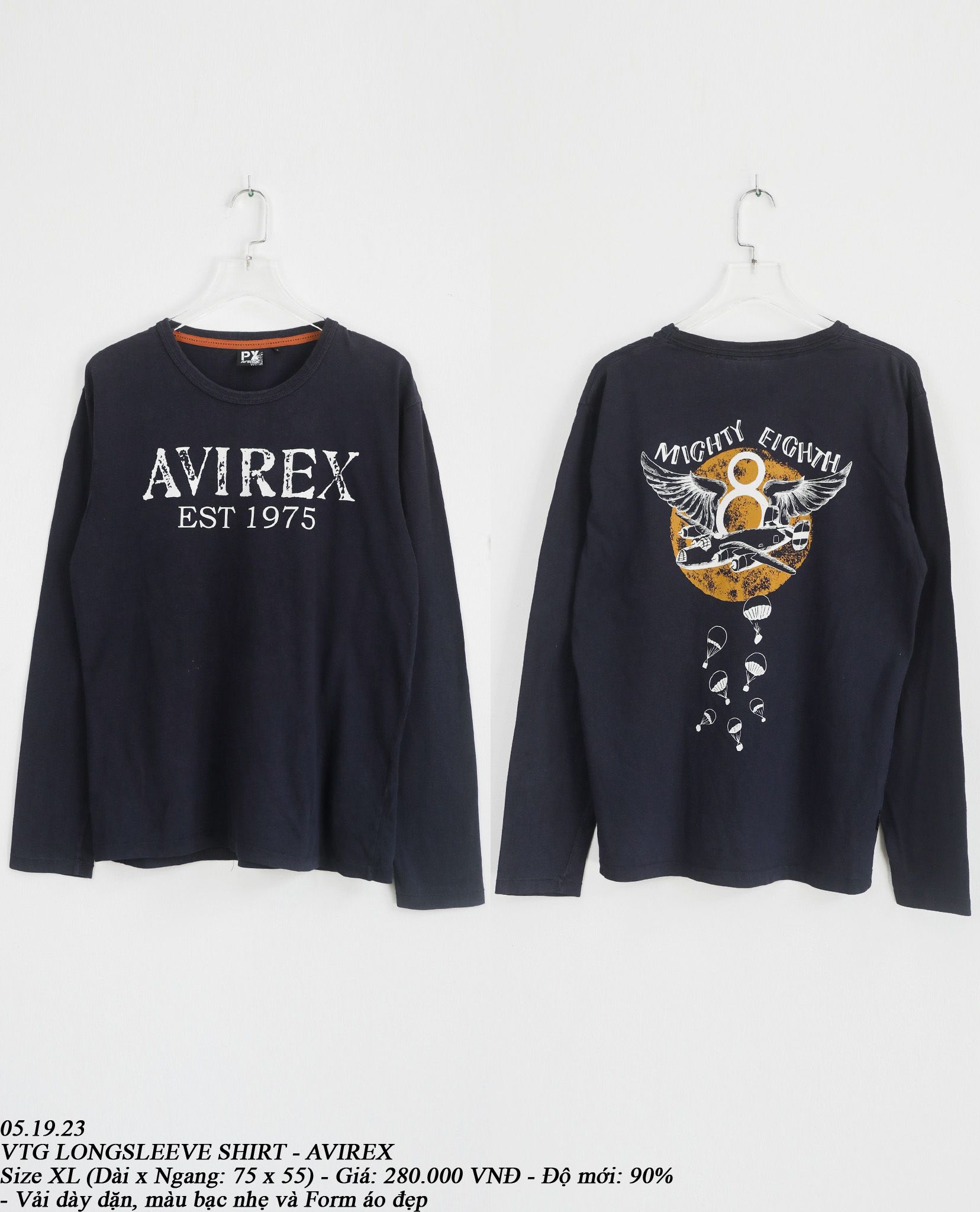  05.19.23 - VTG LONGSLEEVE SHIRT - AVIREX 
