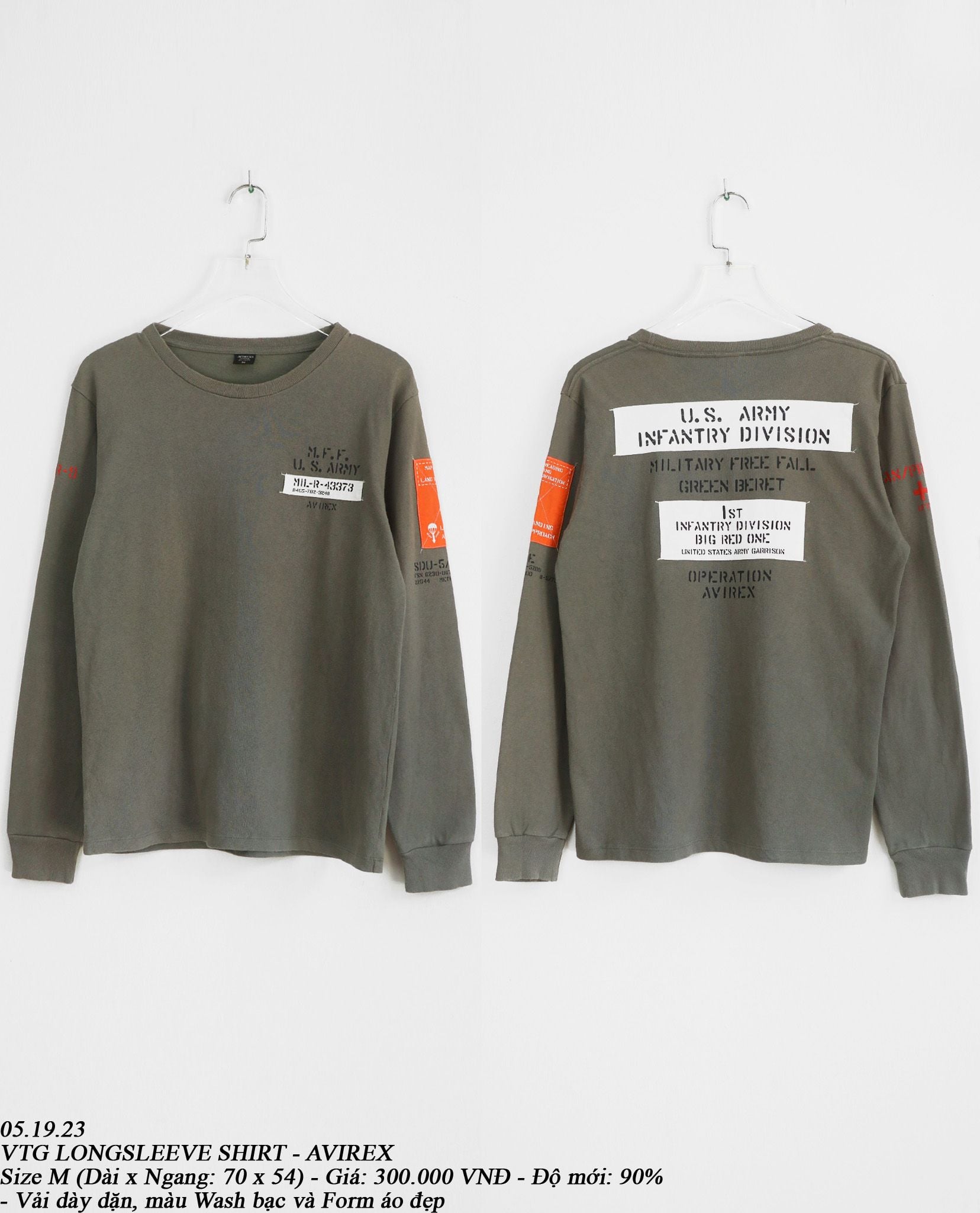  05.19.23 - VTG LONGSLEEVE SHIRT - AVIREX 