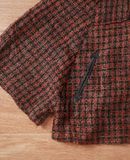  07.17.24 - VTG WOOL PONCHO JACKET - OLIVE DES OLIVE 