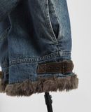  12.26.23 - VTG SHERPA LINED RACING DENIM JACKET - CCC 
