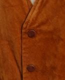  12.26.23 - VTG SHERPA LINED WAISRCOAT VEST JACKET - ORIGINAL 