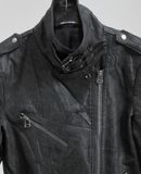  12.26.23 - VTG CROPPED REAL LEATHER BIKER JACKET 