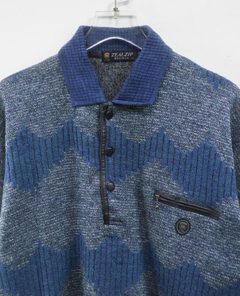  01.04.24 - VTG KNIT SWEATSHIRT - ZEAL ZIP 