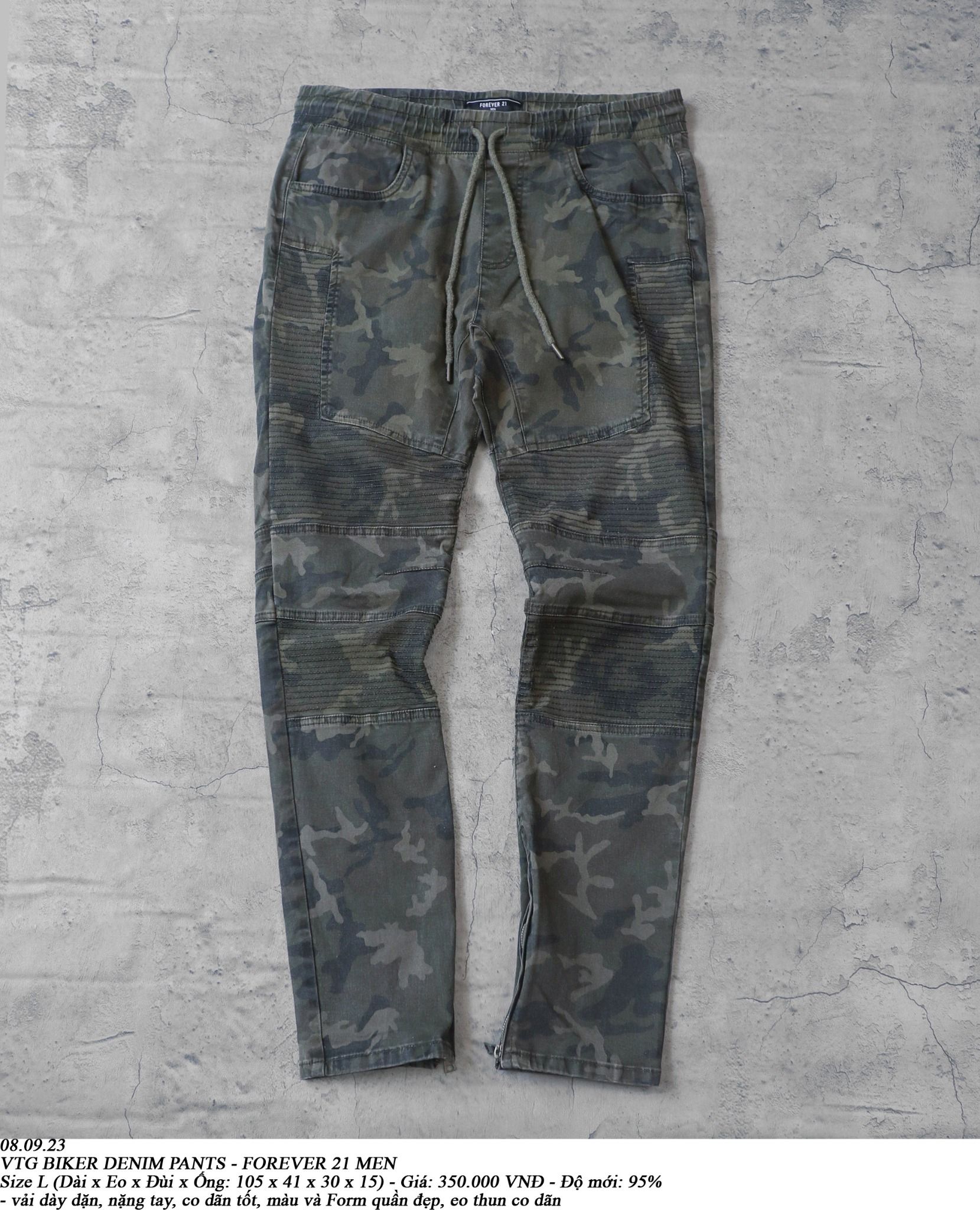  08.09.23 - VTG BIKER DENIM PANTS - FOREVER 21 