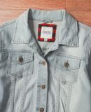  07.17.24 - VTG CROPPED DENIM JACKET - I LOVE H81 