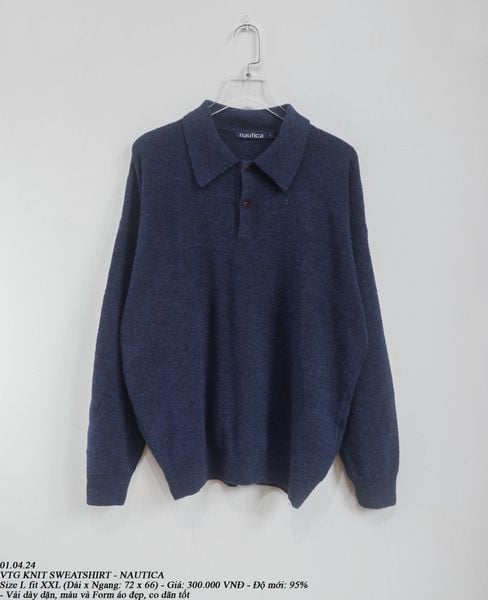  01.04.24 - VTG KNIT SWEATSHIRT - NAUTICA 