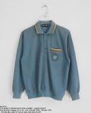  06.08.23 - VTG KNIT LONGSLEEVE POLO SHIRT - VARIY DAILY 