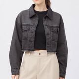  07.21.24 - VTG SUPER CROPPED DENIM JACKET - GU by UNIQLO 