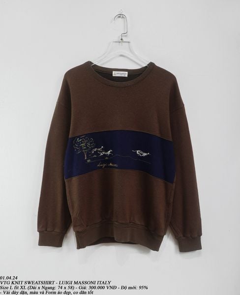  01.04.24 - VTG KNIT SWEATSHIRT - LUIGI MASSONI ITALY 