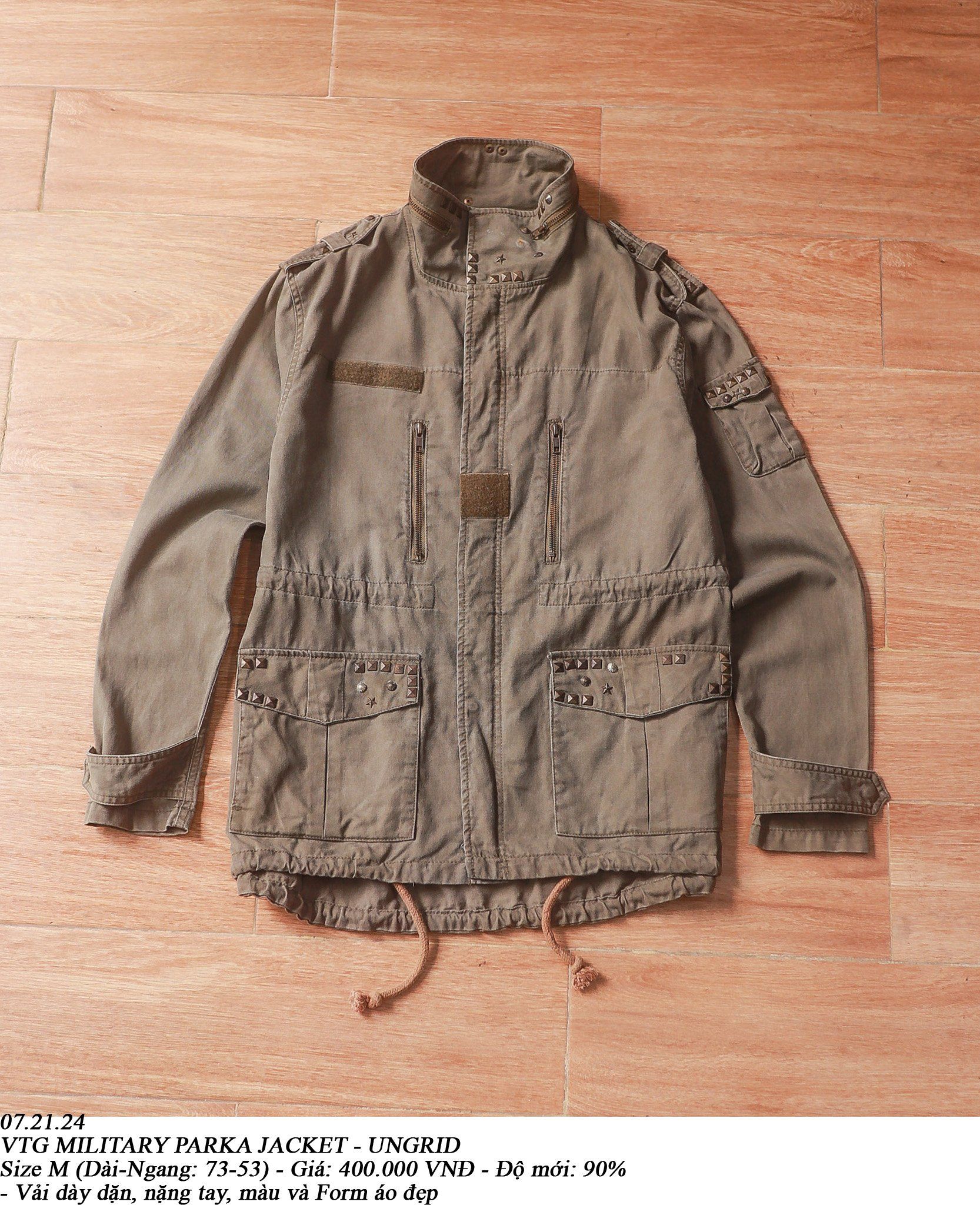  07.21.24 - VTG MILITARY PARKA JACKET - UNGRID 