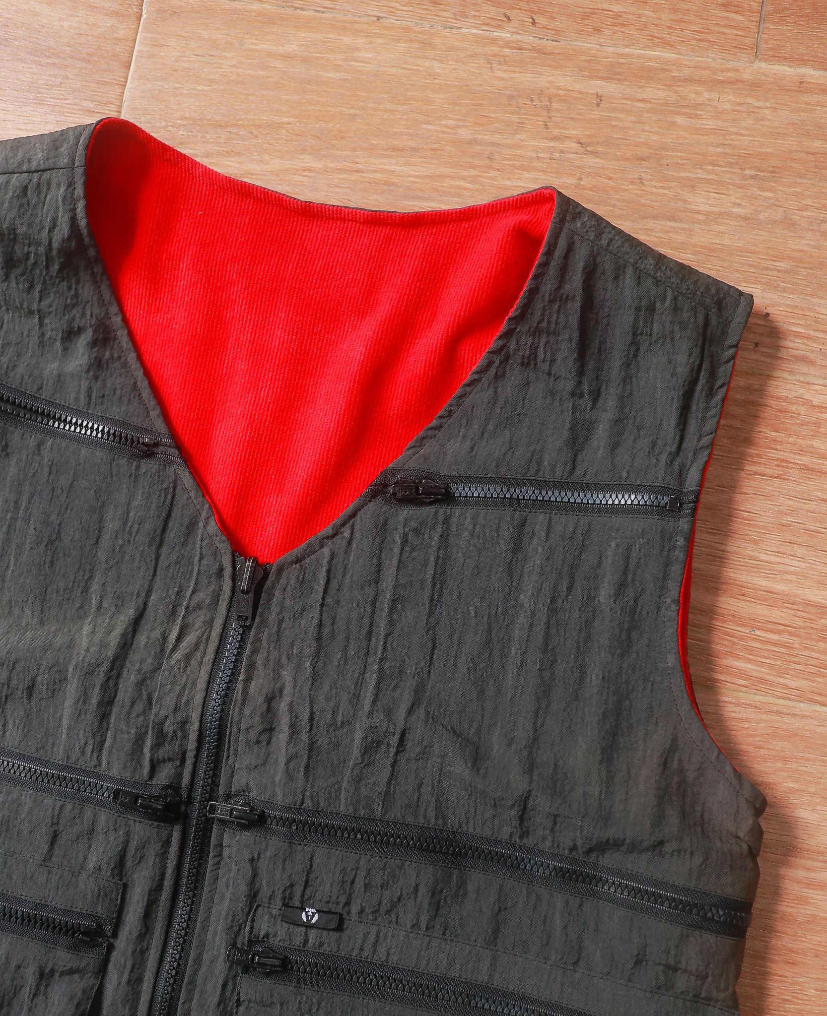  07.21.24 - VTG REVERSIBLE VEST JACKET - YAMAHA 90s 