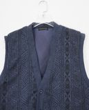  10.21.22 - VTG KNIT VEST - PIZZA VALENTINO 
