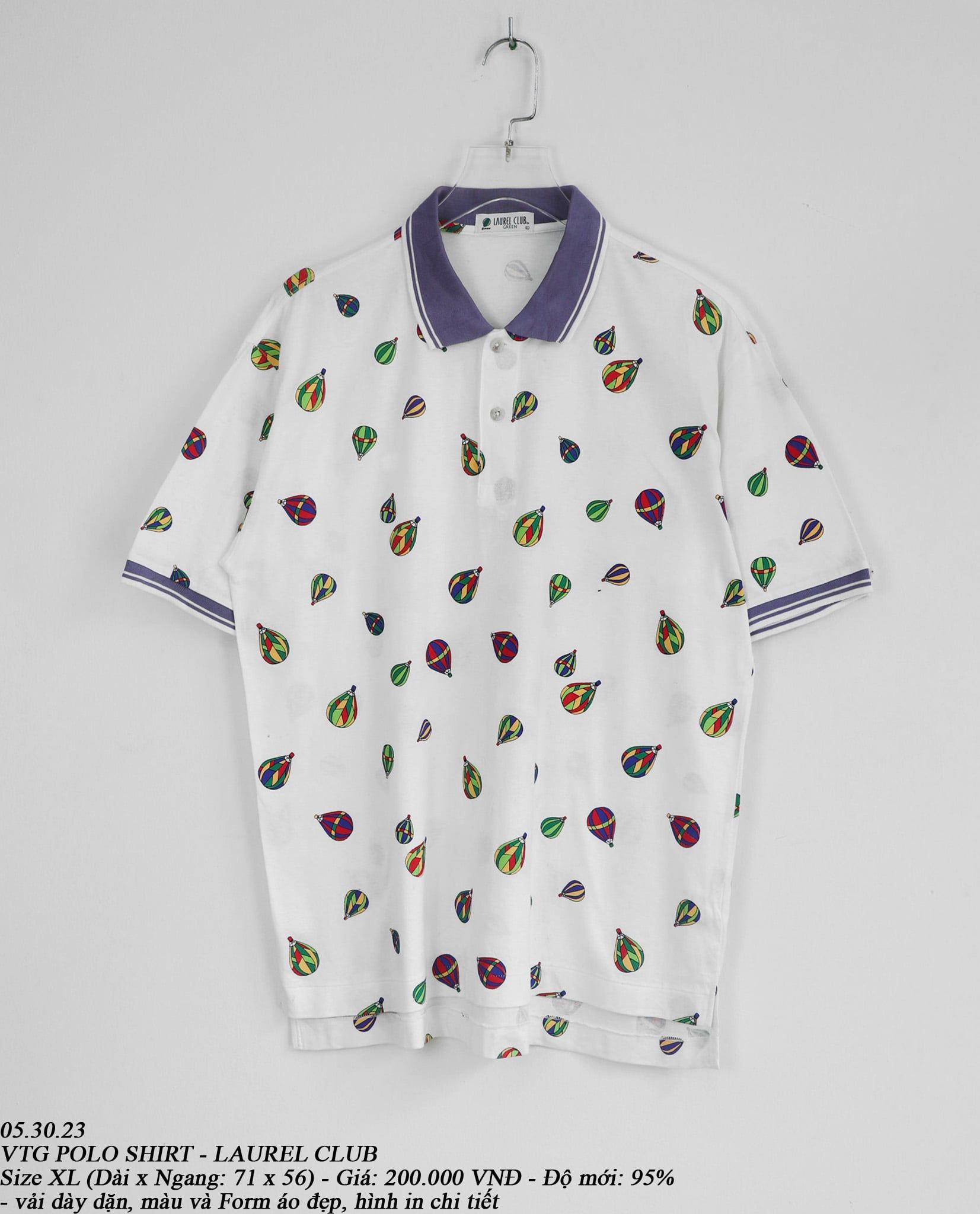  05.30.23 - VTG POLO SHIRT - LAUREL CLUB 