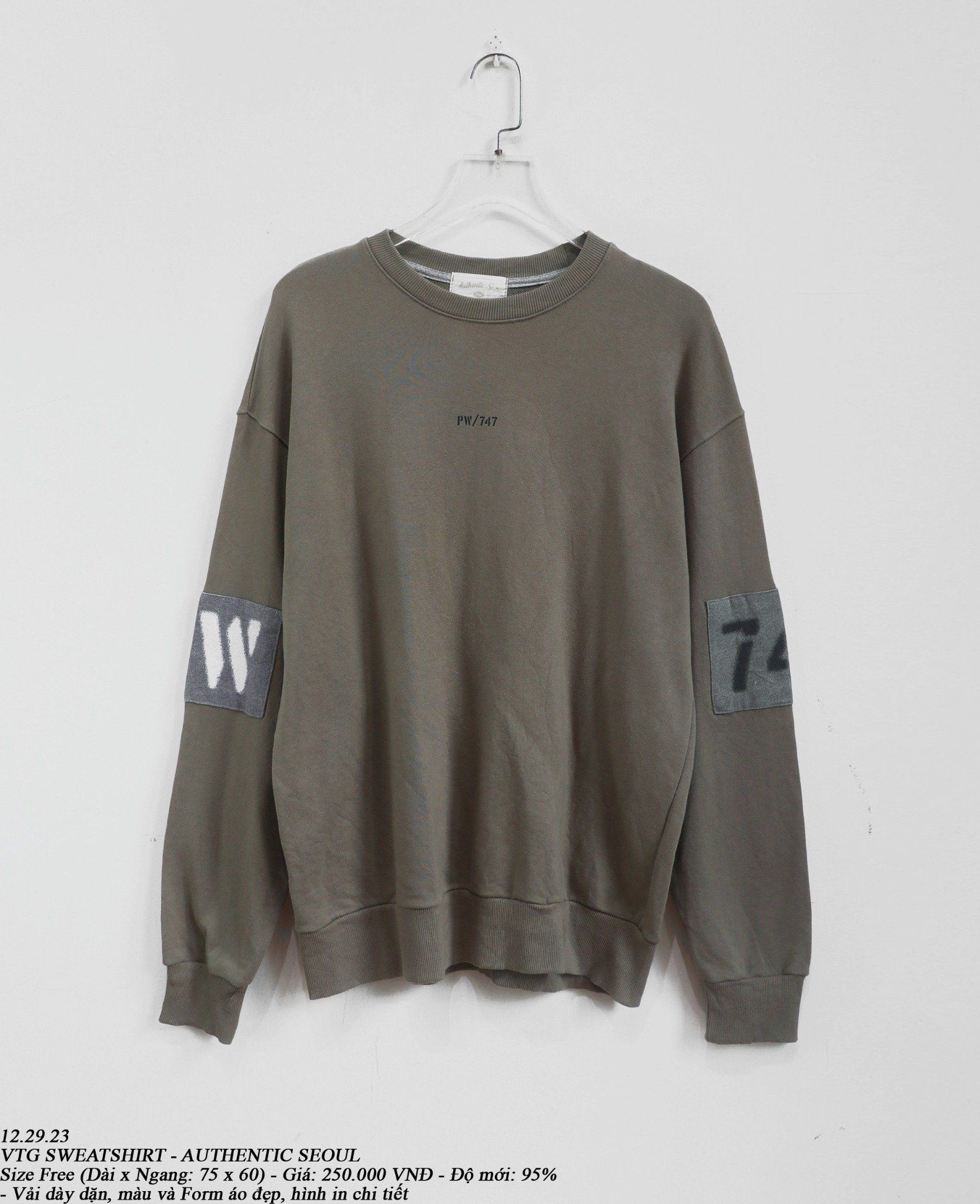  12.29.23 - VTG SWEATSHIRT - AUTHENTIC SEOUL 