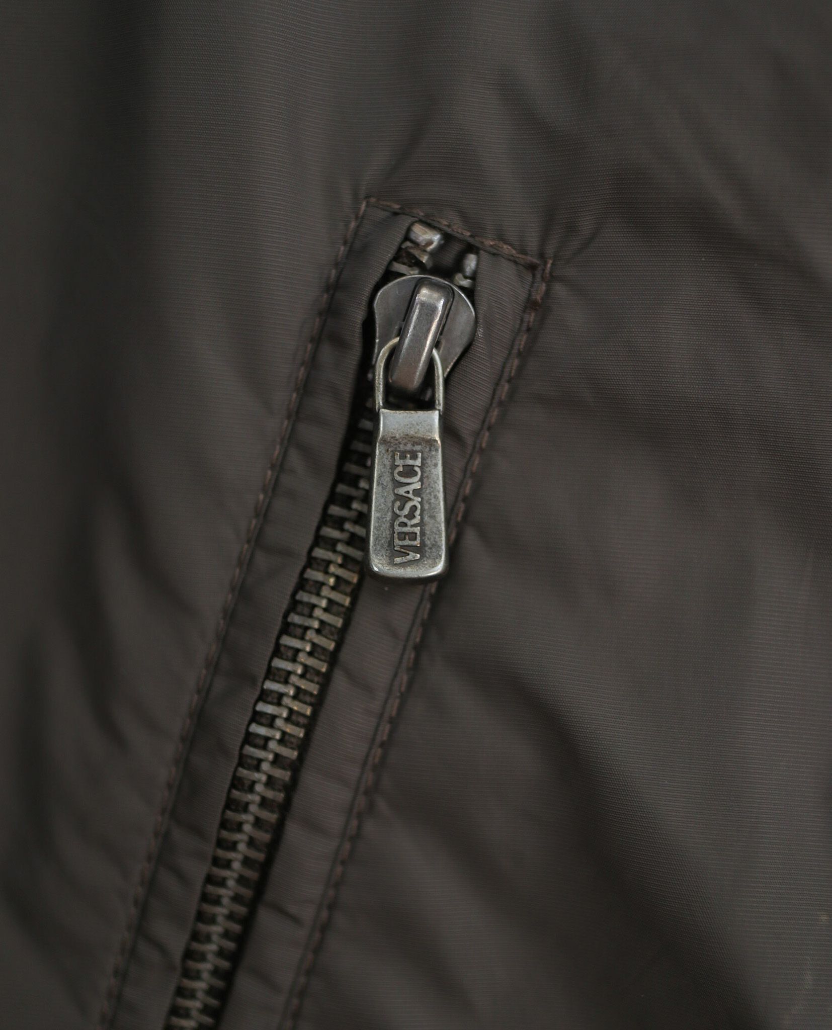  06.07.23 - VTG LEATHER MIX RIDER JACKET - VERSACE COLLECTION 