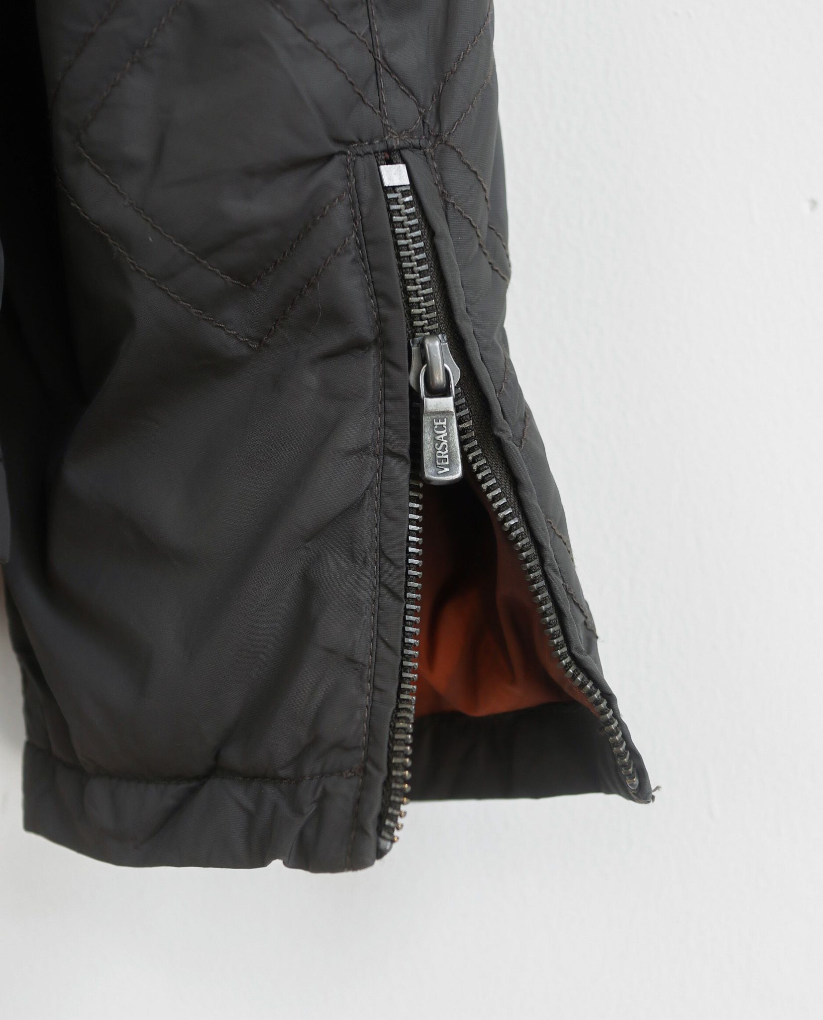  06.07.23 - VTG LEATHER MIX RIDER JACKET - VERSACE COLLECTION 