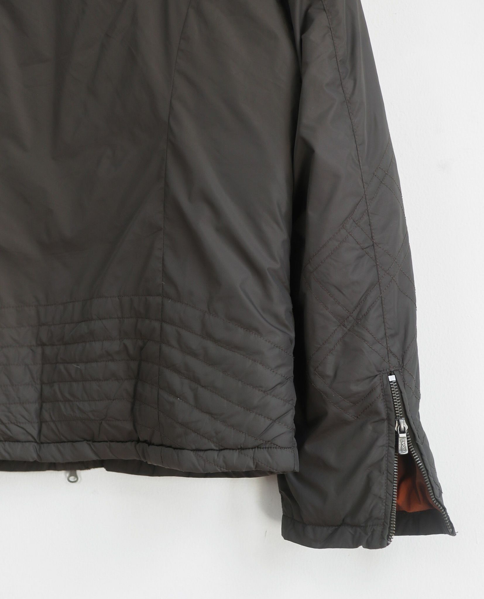  06.07.23 - VTG LEATHER MIX RIDER JACKET - VERSACE COLLECTION 