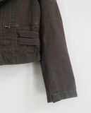  06.07.23 - VTG DENIM CROPPED BIKER JACKET - CRUX 