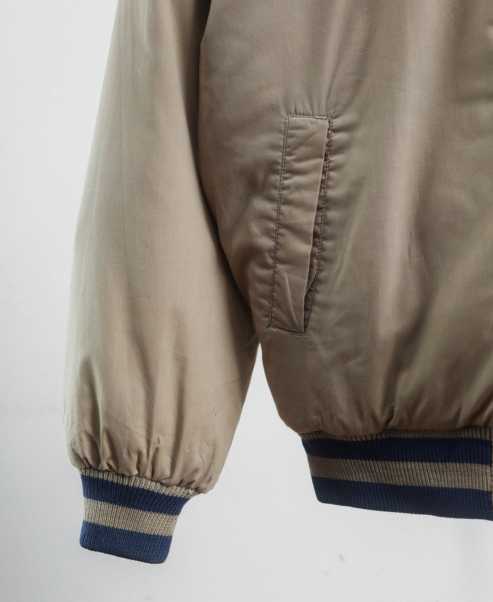  02.29.24 - VTG REVERSIBLE PUFFER BASEBALL JACKET - WRANGLER 90s 