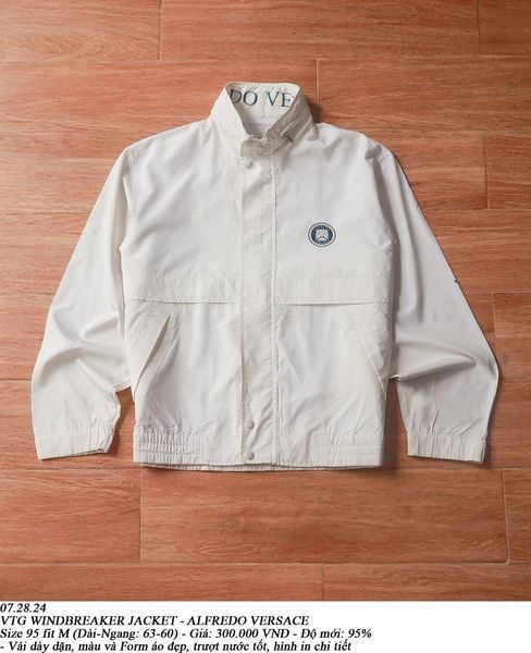  07.28.24 - VTG WINDBREAKER JACKET - ALFREDO VERSACE 