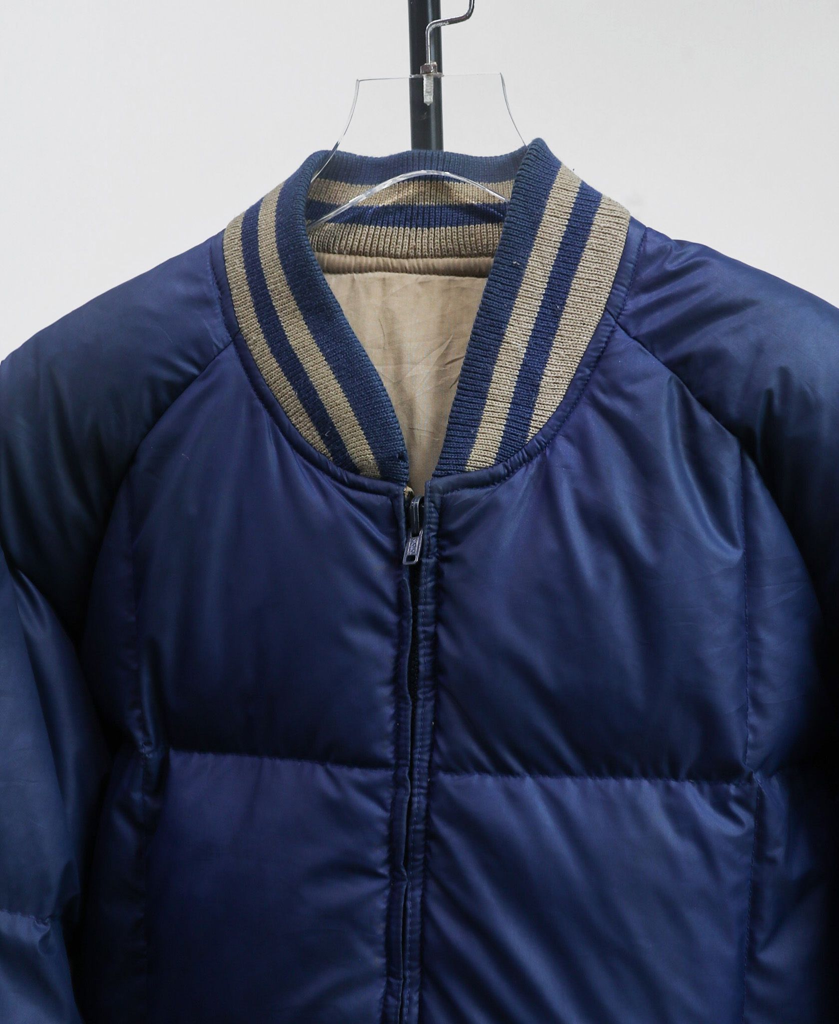  02.29.24 - VTG REVERSIBLE PUFFER BASEBALL JACKET - WRANGLER 90s 