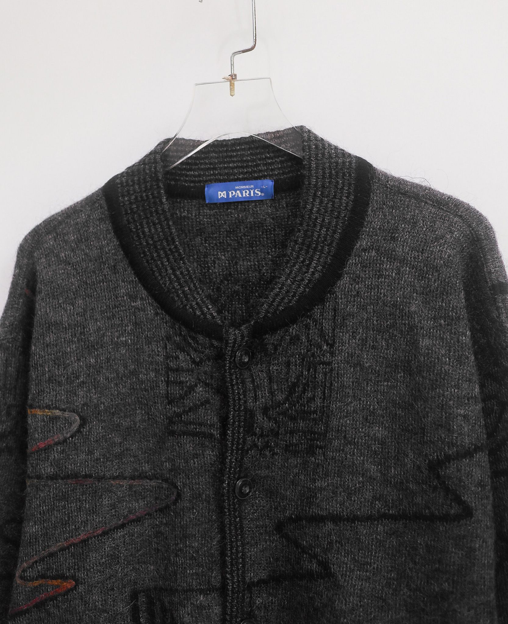  07.27.24 - VTG KNIT BASEBALL JACKET - PARIS 