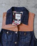  08.11.23 - VTG DENIM VEST JACKET - I LOVE H81 
