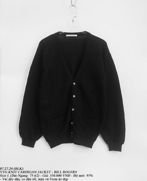  07.27.24 - VTG KNIT CARDIGAN JACKET - BILL ROGERS 