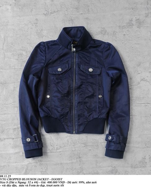  08.11.23 - VTG CROPPED BLOUSON JACKET - EGOIST 
