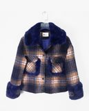  12.18.22 - VTG CROPPED WOOL TRUCKER JACKET - H.S 