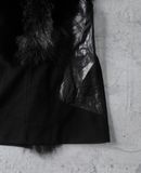  01.03.24 - VTG SLEEVELESS FUR WOOL COAT JACKET - TANKUS 