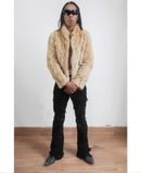  01.03.24 - VTG CROPPED FUR JACKET - RAZZIO 